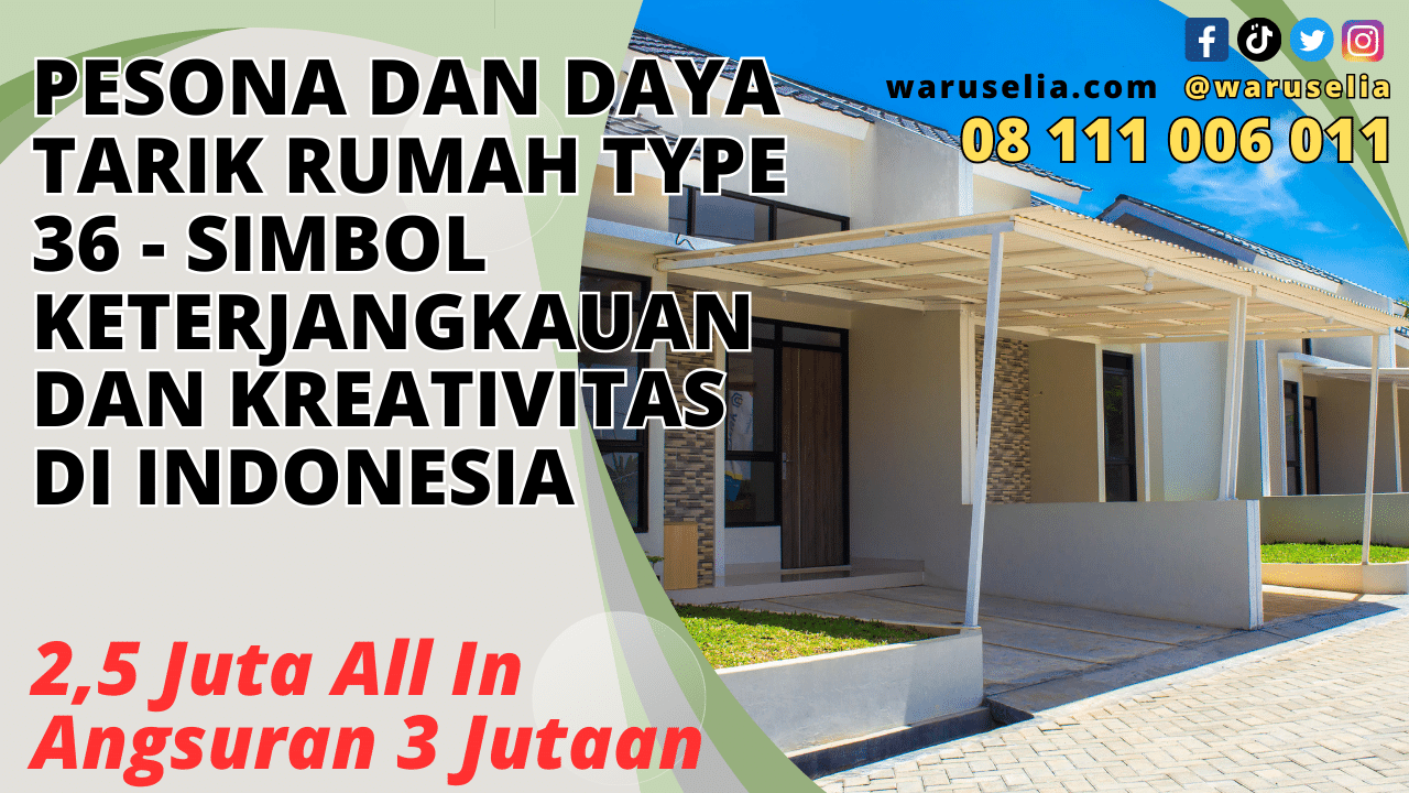 Pesona dan Daya Tarik Rumah Type 36 - Simbol Keterjangkauan dan Kreativitas di Indonesia