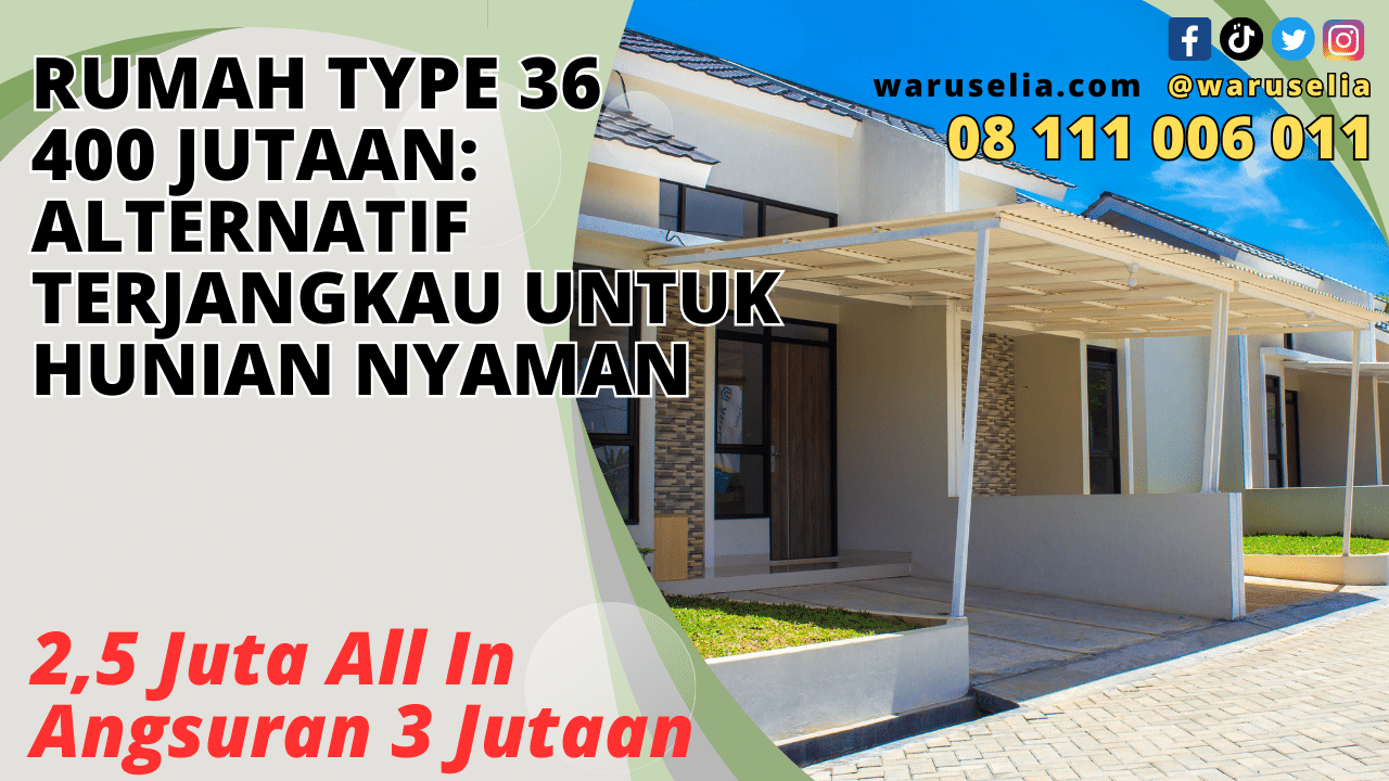 Rumah Type 36 400 Jutaan: Alternatif Terjangkau untuk Hunian Nyaman