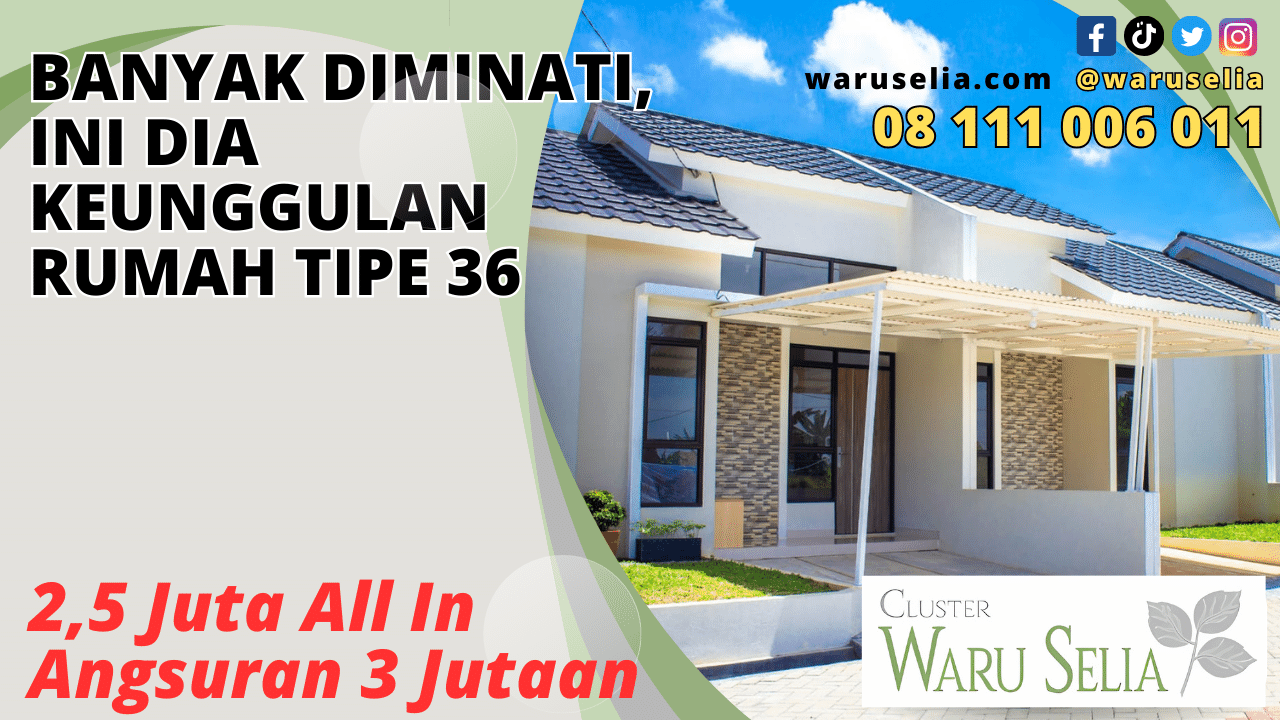 Banyak Diminati, Ini Dia Keunggulan Rumah Tipe 36