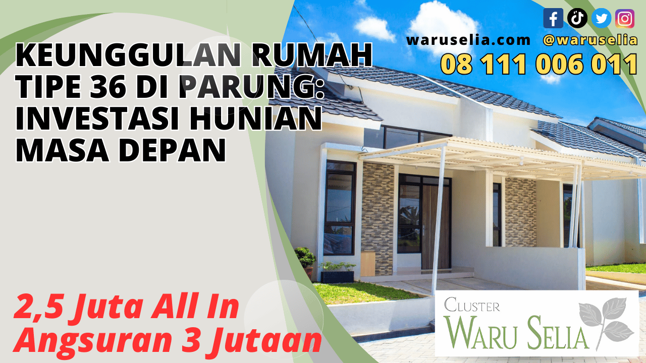 Keunggulan Rumah Tipe 36 di Parung: Investasi Hunian Masa Depan