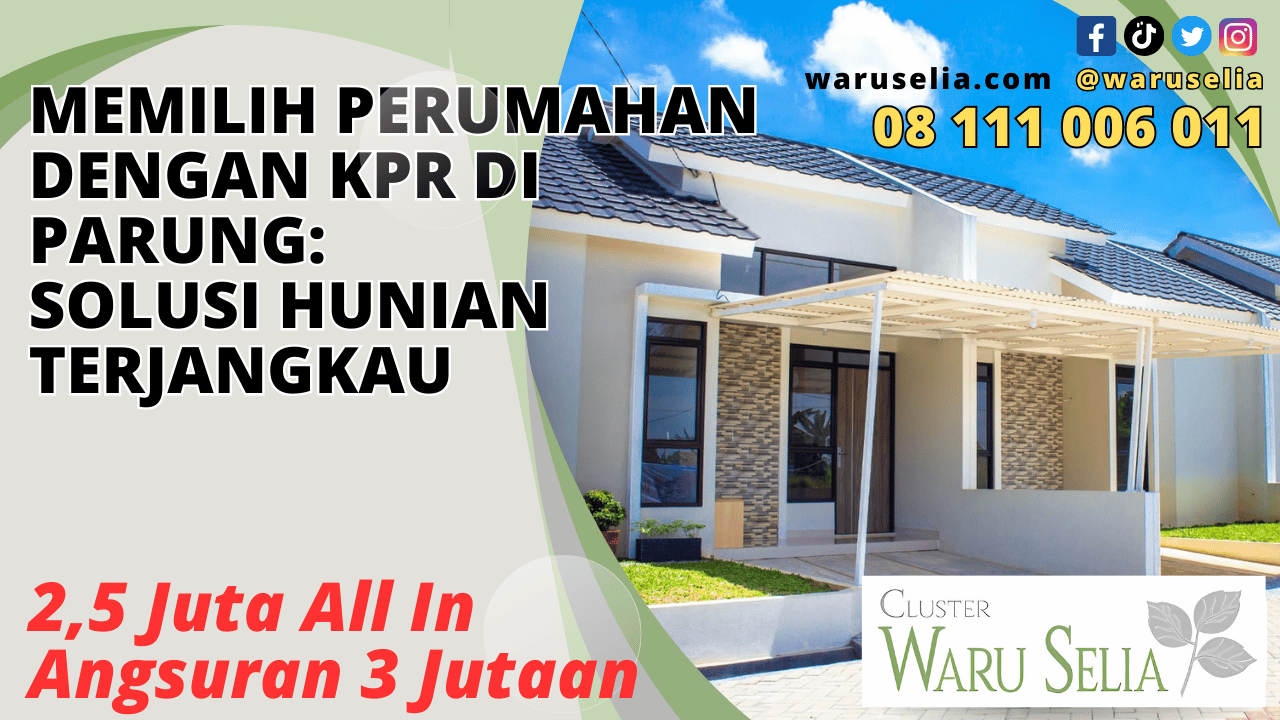 Memilih Perumahan dengan KPR di Parung: Solusi Hunian Terjangkau